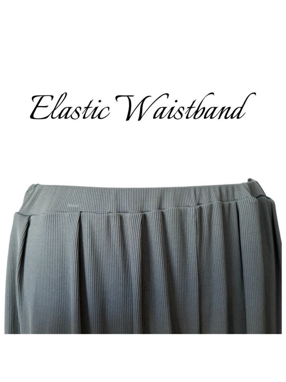 Cider Solid Elastic Waist Pocket Wide Leg Pants in 1X NWT - Picture 9 of 16